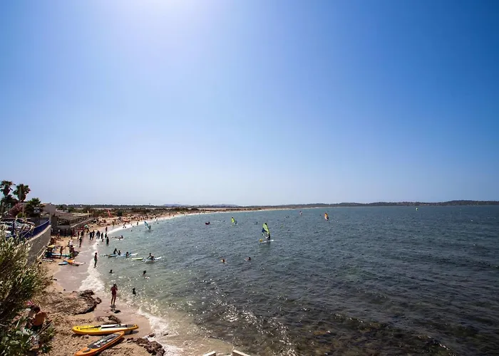 Bright Pearl With Garden Near The Sea